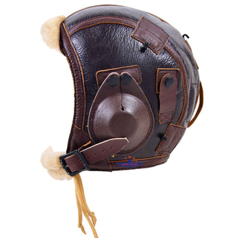 World War II US Army Air Force Repro Type B-6 Flying Helmet With Ear Cups